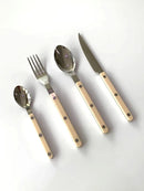 Axya Stainless Steel French Cutlery Set - 4Pc Western Steak Dinnerware, Kitchen Essentials