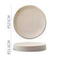 Axyaa Round Ceramic Plate Set for Stylish Dining Experience