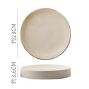 Axyaa Round Ceramic Plate Set for Stylish Dining Experience