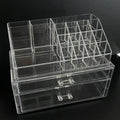 Axyaa Clear Makeup Organizer Set | Large Capacity Cosmetic Storage Drawer Box