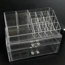 Axyaa Clear Makeup Organizer Set | Large Capacity Cosmetic Storage Drawer Box