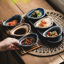 Axyaa Japanese Tableware Small Plates Dipping Bowls Seasoning - Creative Seasoning Plates