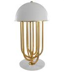 Axyaa Mushroom Shape Desk Lamp LED Table Light Luxury Antique Style Home Decor