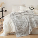 Axyaa Solid Color Knitted Blanket for Living Room, Bedroom, Office - Simple and Elegant