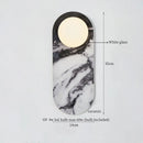 Axyaa Nordic Ceramic LED Wall Lamp for Modern Indoor Lighting