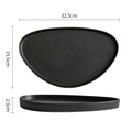 Axyaa Solid Color Ceramic Dinner Plate Set for Restaurant and Home Tableware
