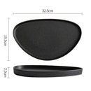 Axyaa Solid Color Ceramic Dinner Plate Set for Restaurant and Home Tableware
