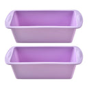 Axyaa Silicone Rectangular Toast Baking Mold Set - Easy Release Oven Tray