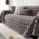 Axyaa Rabbit Plush Sofa Towel: Soft, Warm, Luxurious Velvet Throw Blanket