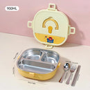 Axyaa Stainless Steel Bento Lunch Box Set - Microwave Safe, Sealed Compartments
