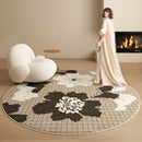 Modern Axyaa Plush Rug: Soft, Fluffy Round Carpet for Bedroom, Living Room - Light Luxury Décor