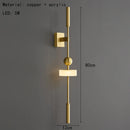 Axyaa White Acrylic Brass Wall Light - Modern Style for Home Decor