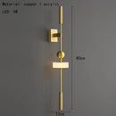 Axyaa Brass Wall Light with White Acrylic Shade - Stylish & Versatile Lighting Option