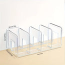 Axyaa 4-Tier Acrylic Organizer for Purses Handbags Books Stand - MultiPurpose Desktop Storage