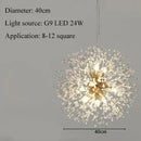 Nordic Snowflake Chandelier by Axyaa: Luxury LED Living Room Light with Atmosphere & Style