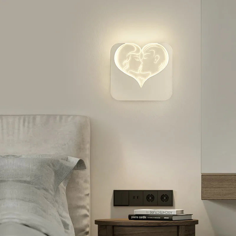 Axya LED Wall Lamp: Modern Minimalist Indoor Light Fixture for Living Room and Bedroom