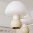 Axyaa Nordic Mushroom Glass Chandelier Pendant Lamp for Living Room and Kitchen