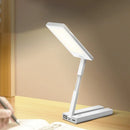 Axyaa Foldable LED Desk Lamp with Clock and USB Charging