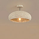 Axyaa Simple Wind Spot Ceiling Lamp: Yellow Room Lighting for Modern Japanese Wabi Sabi Decor