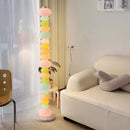 Axyaa LED Floor Lamp - Remote Control Dimming, Minimalist Nordic Ins Style