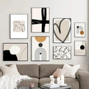 Modern Abstract Line Canvas Print by Axyaa - Boho Minimalist Nordic Wall Art