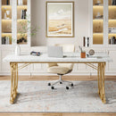 Axyaa Executive Desk: 63" Modern Business Furniture & Conference Table