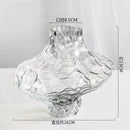 Axyaa Frosting Glass Vase: Nordic Minimalist Style Home Decor for Flowers, Modern Living Room Accent