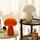 Axyaa Glass Mushroom Vintage LED Table Lamp - Nordic Living Room Bedroom Desk Light