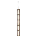 Axyaa Long Stripe Pendant Light with Smoke Gray Glass Lampshade