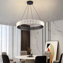 Axyaa Modern Art Piano Chandelier Round Square Lighting for Living Room & Restaurant