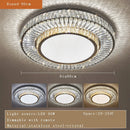 Axyaa Crystal Gold Ceiling Lamp Dimmable Remote Control Luxury Lighting