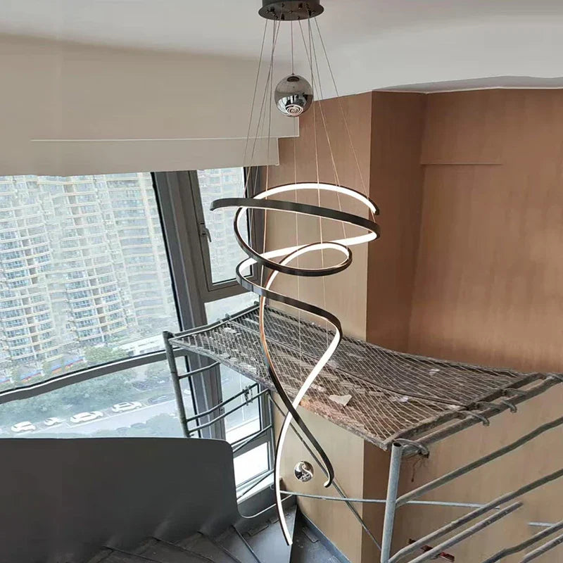 Axyaa Staircase Chandeliers LED Pendant Light Lamps for Modern Home Decor