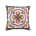 Axyaa Retro Embroidered Square Sofa Pillows for American Rustic Style Décor