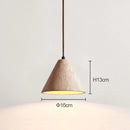 Axyaa Yellow Travertine Stone Pendant Lamp: Retro Designer Lighting for Bedroom, Restaurant & Aisle