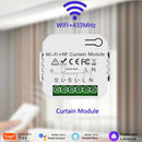 Axyaa Smart Curtain Shutter Module: WiFi & 433MHz Control for Alexa & Google Home