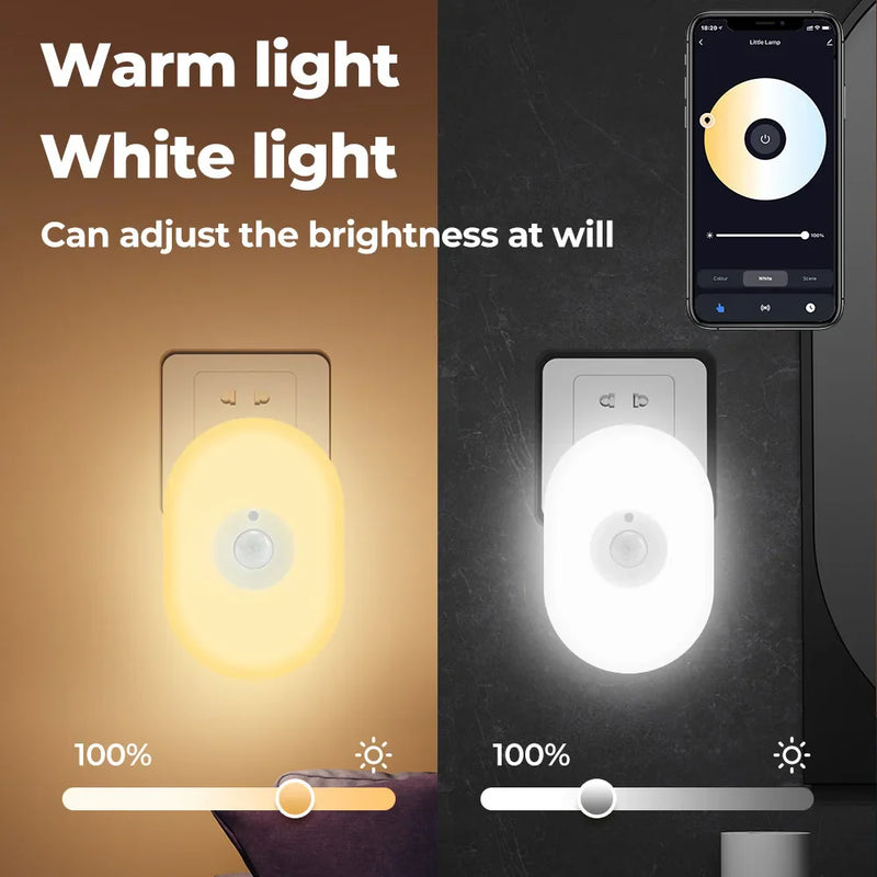 Axyaa Smart LED Night Light with Motion Sensor and Voice Control