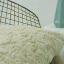 Axyaa Plush Cushion Cover 45*45cm for Living Room Sofa Decor - Beige Winter Essential
