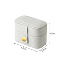 Axyaa Mini Jewelry Box: Portable Travel Organizer for Earrings, Necklaces, Rings