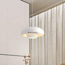 Axyaa Minimalist Circular Pendant Light - Modern Cream Home Decor For Bedroom & Living Room