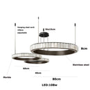 Axyaa Marble Black Gold Chrome Chandelier Pendant Light for Living Room