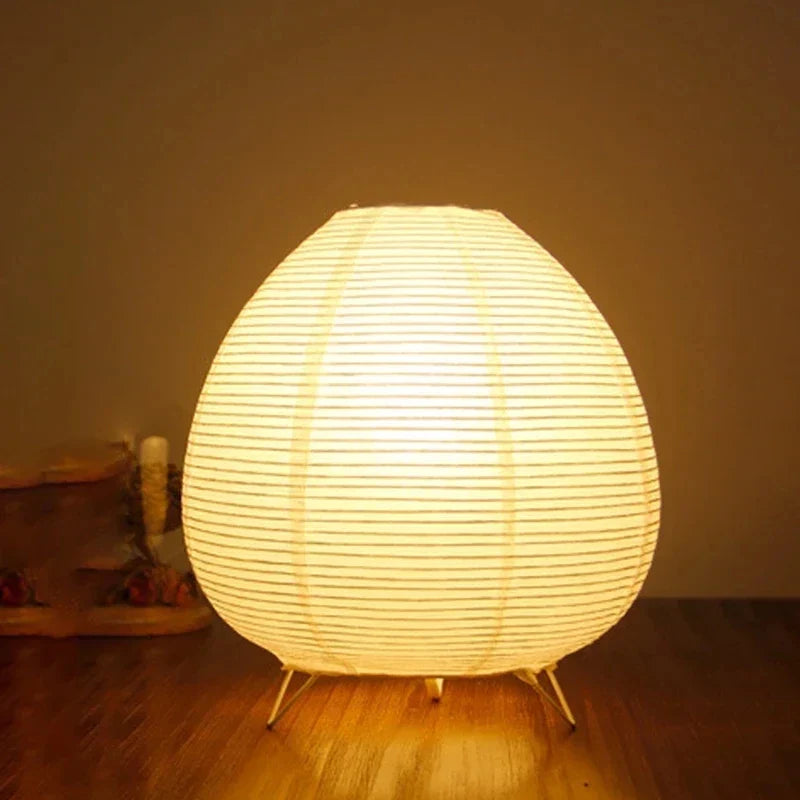 Axyaa Rice Paper Lantern LED Table Lamp for Home and Hotel Décor
