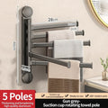 Axyaa Rotating Towel Rack & Multi-Bar Hanger Shelf for Bathroom and Kitchen
