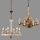 Axyaa Wooden Chandelier: Rustic Country Style for Homes, Hotels & S. Spaces