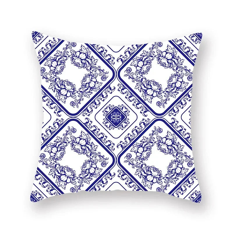 Geometric Mandala Flower Print Pillowcase for Home Decor by Axyaa