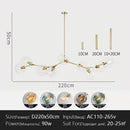 Axyaa Modern Pendant Chandelier Glass Lampshade LED Ceiling Light