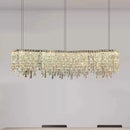 Axyaa Luxury Crystal Chandelier for Living Room Dining Room Lighting