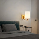 Axyaa Glass Lampshade Wall Lamp: Creative European Style LED Fixture for Bedroom, Living Room