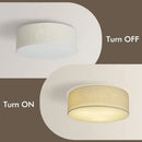 Axyaa Nordic Fabric Ceiling Lamp for Cozy Bedroom & Study Room