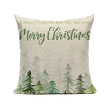 Axyaa Linen Christmas Decorative Cushion Covers for Modern Home Decor