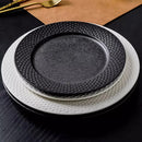 Axyaa Matte Ceramic Steak Plate Dessert Pasta Serving Dish Circular Flat Tableware